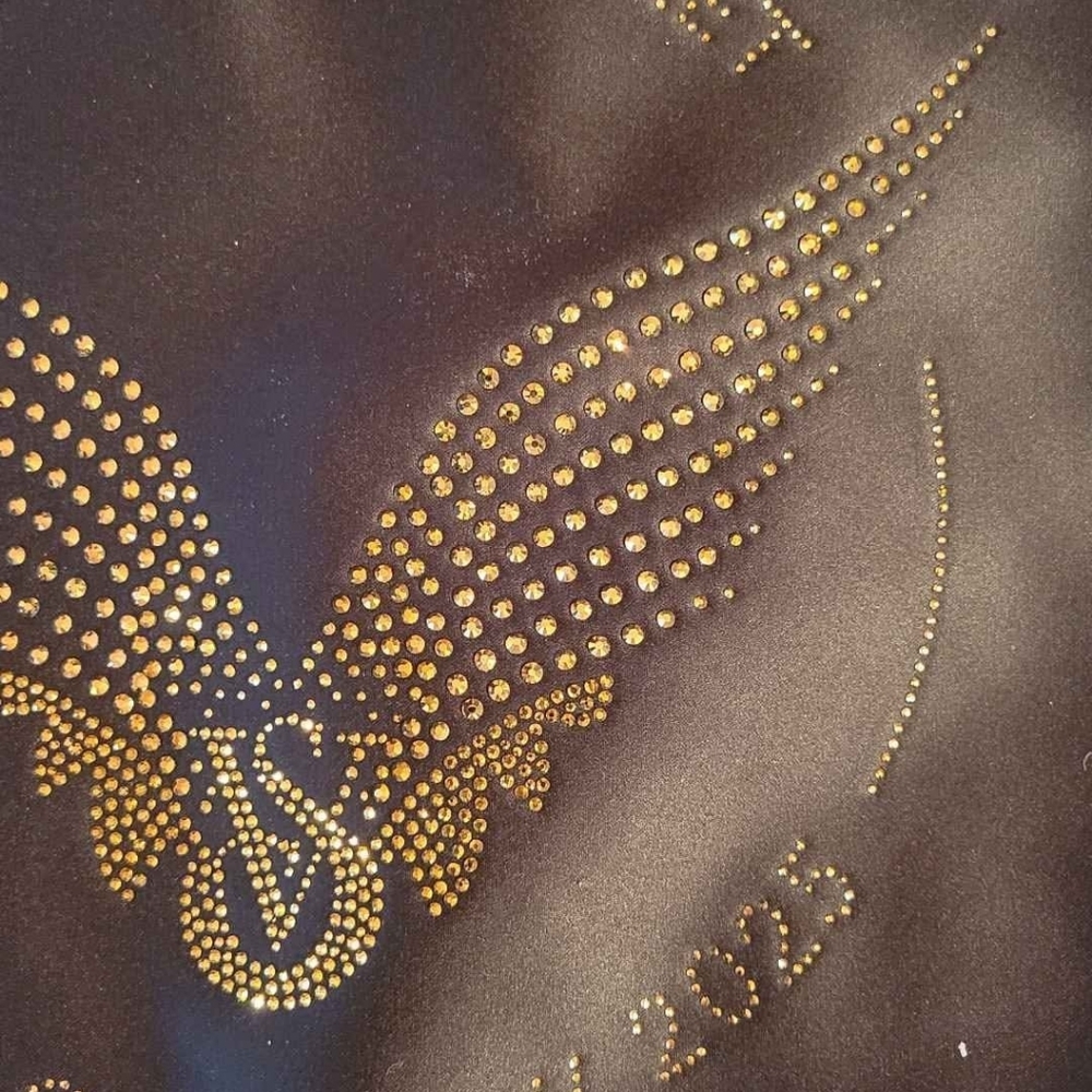 Victoria's Secret Black Tote with Gold Wing Design Fashion Show 2025 - Picture 3 of 4